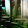 写真：夜の喫茶店